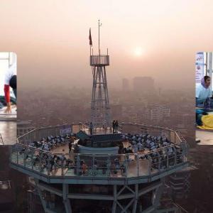 Yoga Practice at Skywalk Tower on International Yoga Day (Photos) Yoga Practice at Skywalk Tower on International Yoga Day (Photos)