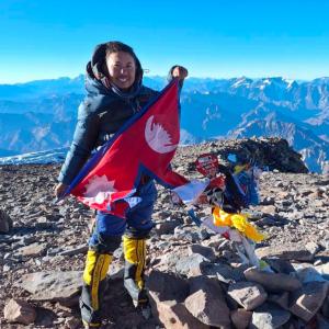 Nepali Mountaineer Pandey Conquers South America’s Highest Peak! Nepali Mountaineer Pandey Conquers South America’s Highest Peak!